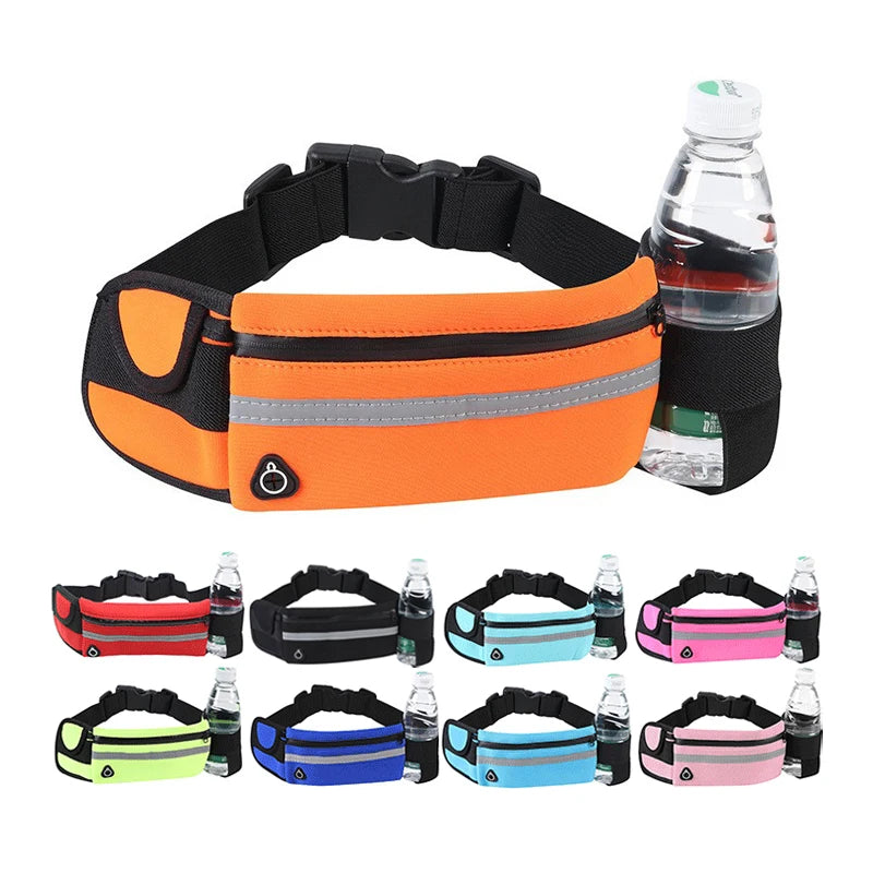 Portable Durable Waterproof Man Gym Sports Mobile Phone Fanny Pack Small Bum Running Belts Waist Bags