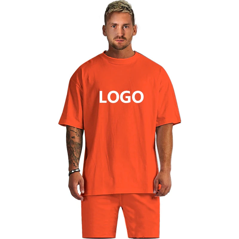 Custom Men Sets Two Piece Shirt and Pants Set Men 2 Piece Men Summer Short Sets