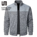 Clearance Sales Men Autumn Patchwork Slim Fit Jacket - Stand Collar Cardigan Coat Casual Sweater