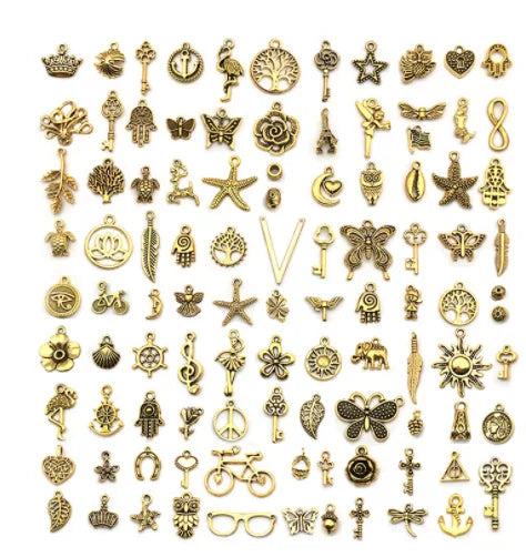 AA00114 Wholesale Tibetan Silver Craft Supplies Alloy Jewelry Making Charms Pendants DIY for Necklace Bracelet