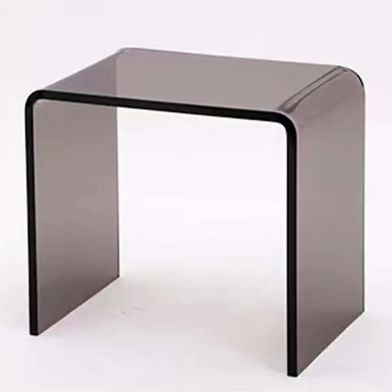 Fashion Transparent Acrylic Modern European Dresser Beauty Stool Chair for Bedroom Apartment Use