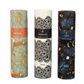 Creative Delicate Customizable Color Food Grade Cylinder Rigid Packaging Box Recycled Materials Kraft Paper Matt Lamination UV