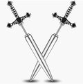 New Arrival Punk Earrings Jewelry Vintage Crystal Diamond Stainless Steel Dagger Earrings Gothic Sword Earrings for Women Girls
