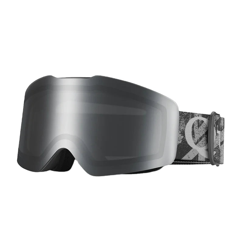 Qunature Custom Logo Unisex Anti-Fog Snowboard Goggles Designer Adult Glasses Polarized Toric Lenses for Outdoor Skiing