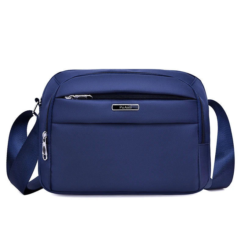 New Waterproof Oxford Men's Bag With Multi-compartment Nylon Shoulder Crossbody Bag Leisure Cross Section Small Backpack
