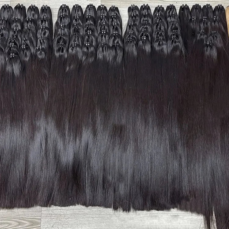 Wholesale 100% Raw Vietnamese Raw Human Hair Bundles Bone Straight Braiding Hair Extension Human Hair Bundles