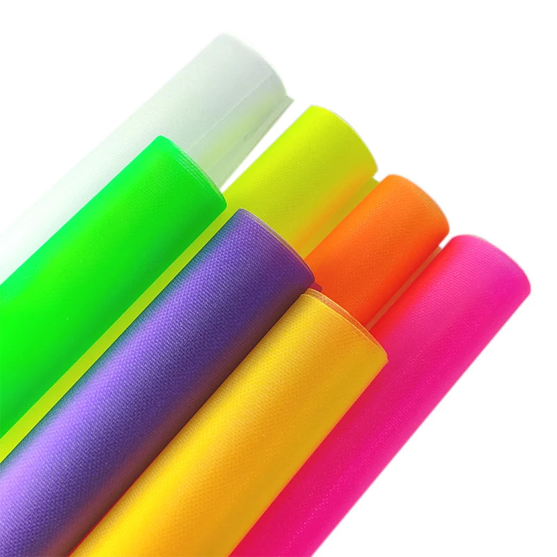 30x135cm 0.4mm Glitter Fluorescent Transparent Glitter Textured PVC Film for Making Bag Cartoon