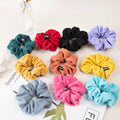 New Fashion Elastic Reproducible Hair Bands Oversize Scrunchies Large Silk Satin Hair Scrunchies for Women Accessories
