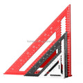 7/12 Inch Speed square Metric Aluminium Triangular Ruler Measuring Tool Metric Angle Protractor Woodworking Tools