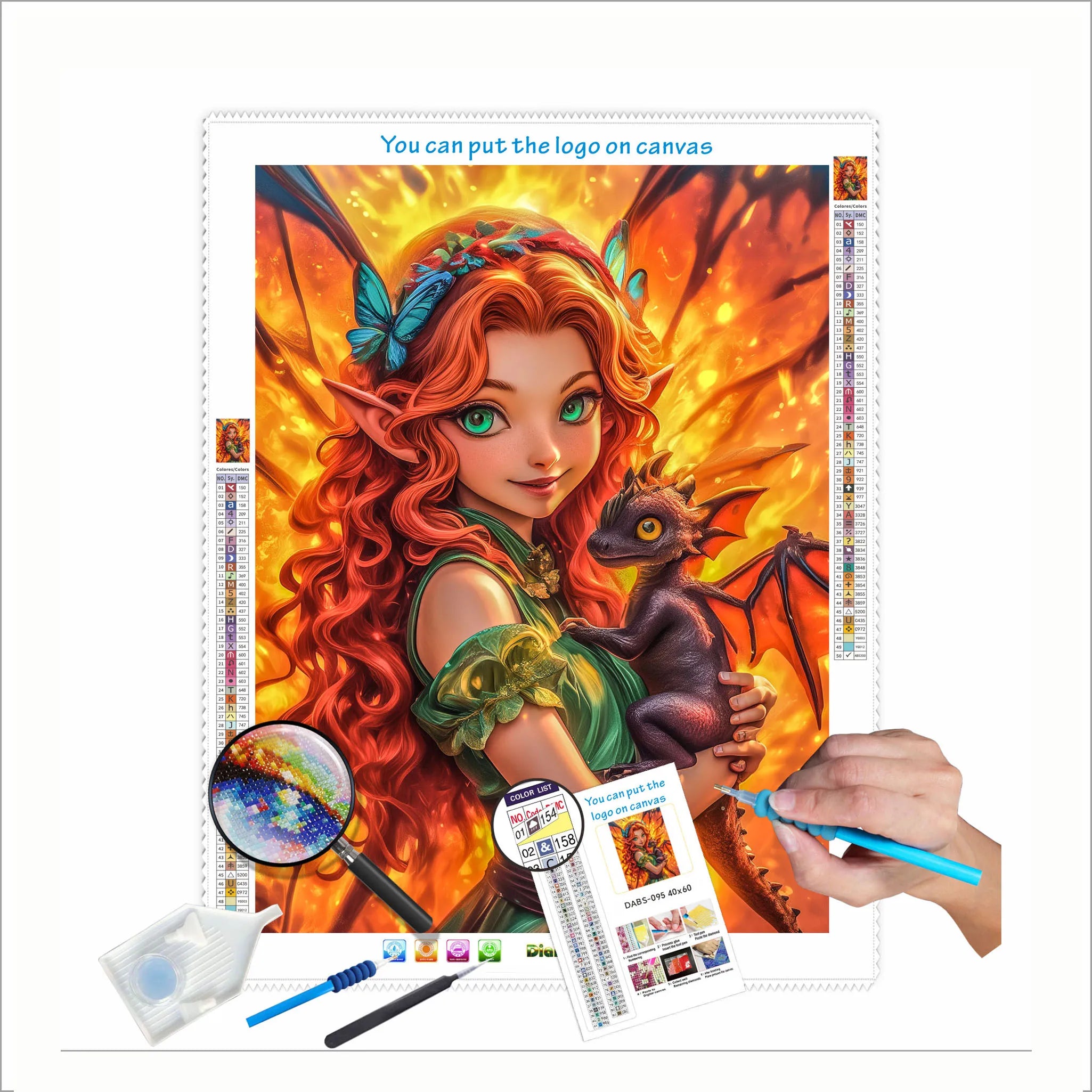 N-2809 Custom DIY 5D Diamond Painting Kits Portrait Wall AB Drills Wall Decor Diamond Painting
