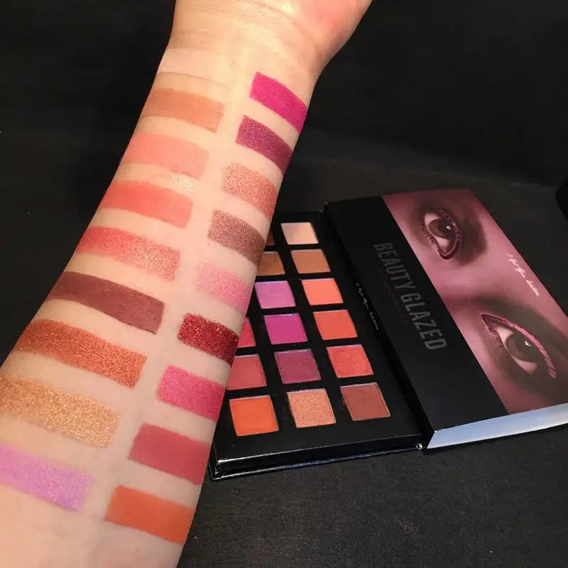 Beauty Glazed Palette 18 Colors Professional Luxury Eyeshadow Maquiagem Makeup Sets Glitter Cream swiss Beauty Eyeshadow Palette