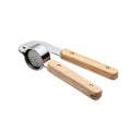 Kitchen Accessories Manual Operation Mashed Grinder Peeler Mincer for Garlic Stainless Steel Metal Dishwasher Safe Wood Handle