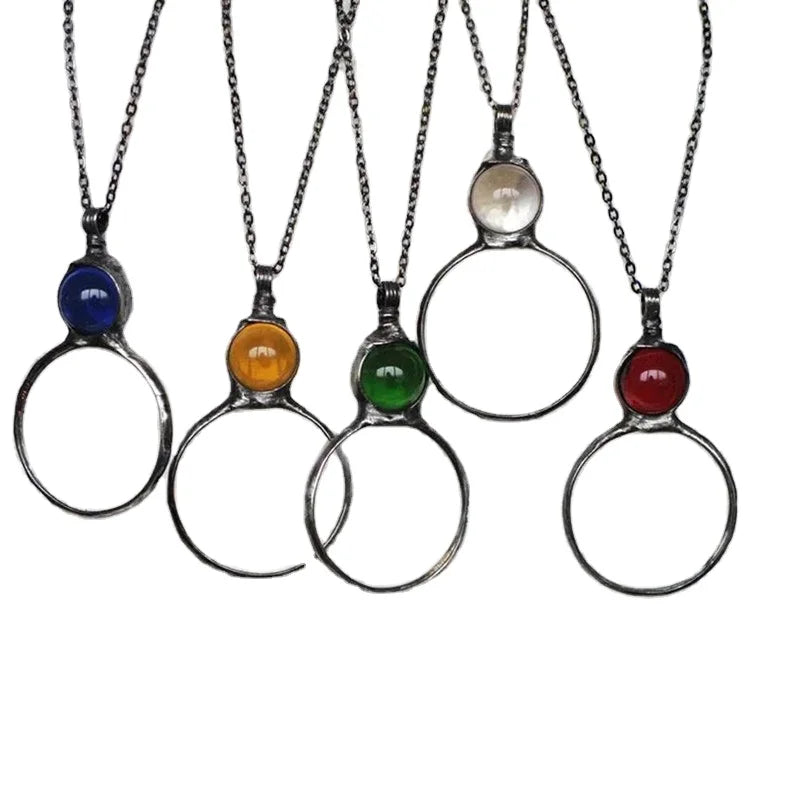 FanYue Best Selling Products 2022 Ins Mother's Day Gifts Grandma Mom Old Women Pendant Magnifying Glass Necklace