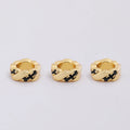 No Tarnish 18K Gold Plated Spacer Beads Large Hole Round Loose Beads Patterned Shaped Beads for Jewelry Making