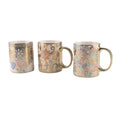 New Design Nordic Golden Ceramic Mugs Promotional Custom Plating Gold with Decals Coffee Ceramic Mug