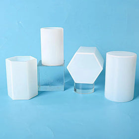 Customized DIY Candle Mold Large 70*100mm 4 Sizes Silicone Hexagonal Column Cake Tools Reusable Non-stick Eco-Friendly Big Epoxy