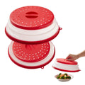 New Color Custom Collapsible Pate Bowl Cover Transparent Microwave Food Cover Microwave Lid Microwave Oven Cover