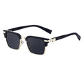2024 Retro Polarized Sunglasses for Men Custom LOGO Metal Frame in Blue Red Gray TAC Resistance Sun Glasses Polarizing Shades