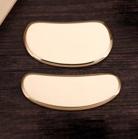 Long Knife Design Pure Brass Scrapping Massage Gold Gua Sha Metal Copper Guasha Board