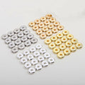 3mm -10mm Glossy Flat Round Spacer Beads 14K 18K Gold Plated Brass Wheel Beads for DIY Jewelry Making Accessories