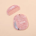 MiDairy Promotional Acetate Half Round Comb With Makeup Pocket  Mirror Set 890040+890118+B324