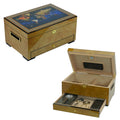 Sonny Luxury Large Burl Cedar Wooden Humidor Cigar Cabinet Box Glossy and Lacquered Wholesale
