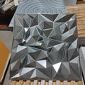 ZJ New Design Luxury 100% Pvc Hot Sell 3D Geometry Collage Covering Waterproof Pvc 3D Wall Panels