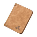 New Design Hengsheng  Men's Short Style Retro Card Pu Leather Slim Wallets SD Card Coin Purses for Man