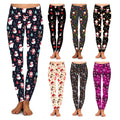 Fashion Lady Sportswear Custom Christmas Snowflake Leggings Fitness Running Pants Gym Women Leggings