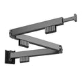 Aluminum Alloy Folding Coat Hanger Single Tier Wall Mounted for Bathroom Kitchen & Living Room