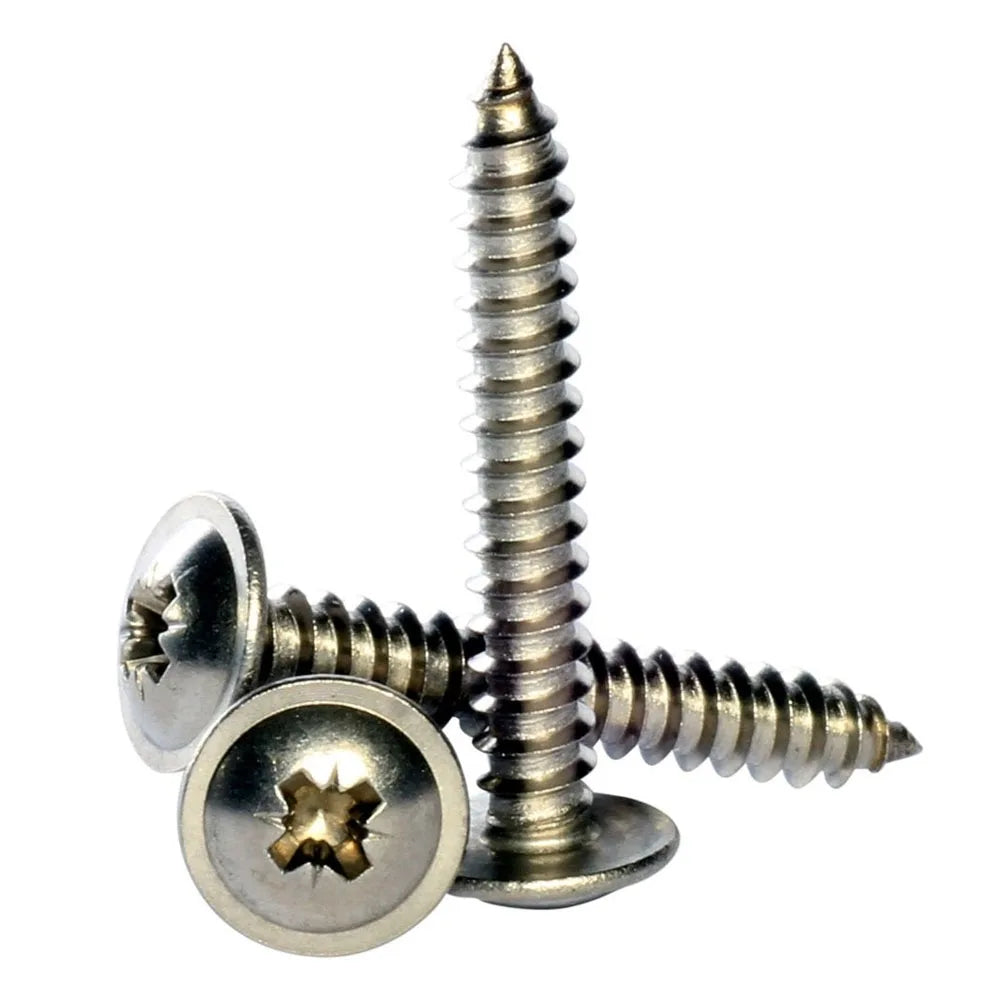 Customized Screw M5X35 Complete Thread Stainless Steel A2 Flange Head Self-Tapping Drilling Screw