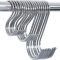 Utility Hooks 8 Heavy Duty Small S Hooks for Hanging Pots and Pans