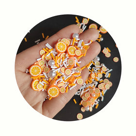 Wholesale Lemon Clay Polymer Slime Making Toys Soft Fruit Slices Kids Handmade Toys