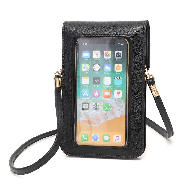 Summer Mini Animal Cat Student Sling Bags Kids Pocket Crossbody Phone clear Transparent Wallet