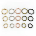 MeeTee BF734 20/25/32mm Bamboo Shape Spring O Ring Hardware Accessories Bag Strap Connection Keyring Handbag Opening Buckles