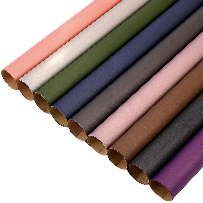 Floral Mate Factory Custom Printed Flower Wrapping Paper Floral Bouquet Sheets Kraft Wrapping Paper Roll for Florist Supplies MegaBDM