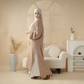 New Casual Side Slit Maxi Kaftan Abaya Dress Muslim Women Modest Eid Prayer Summer Dubai Style Elegant Chic Luxury Wholesale MegaBDM