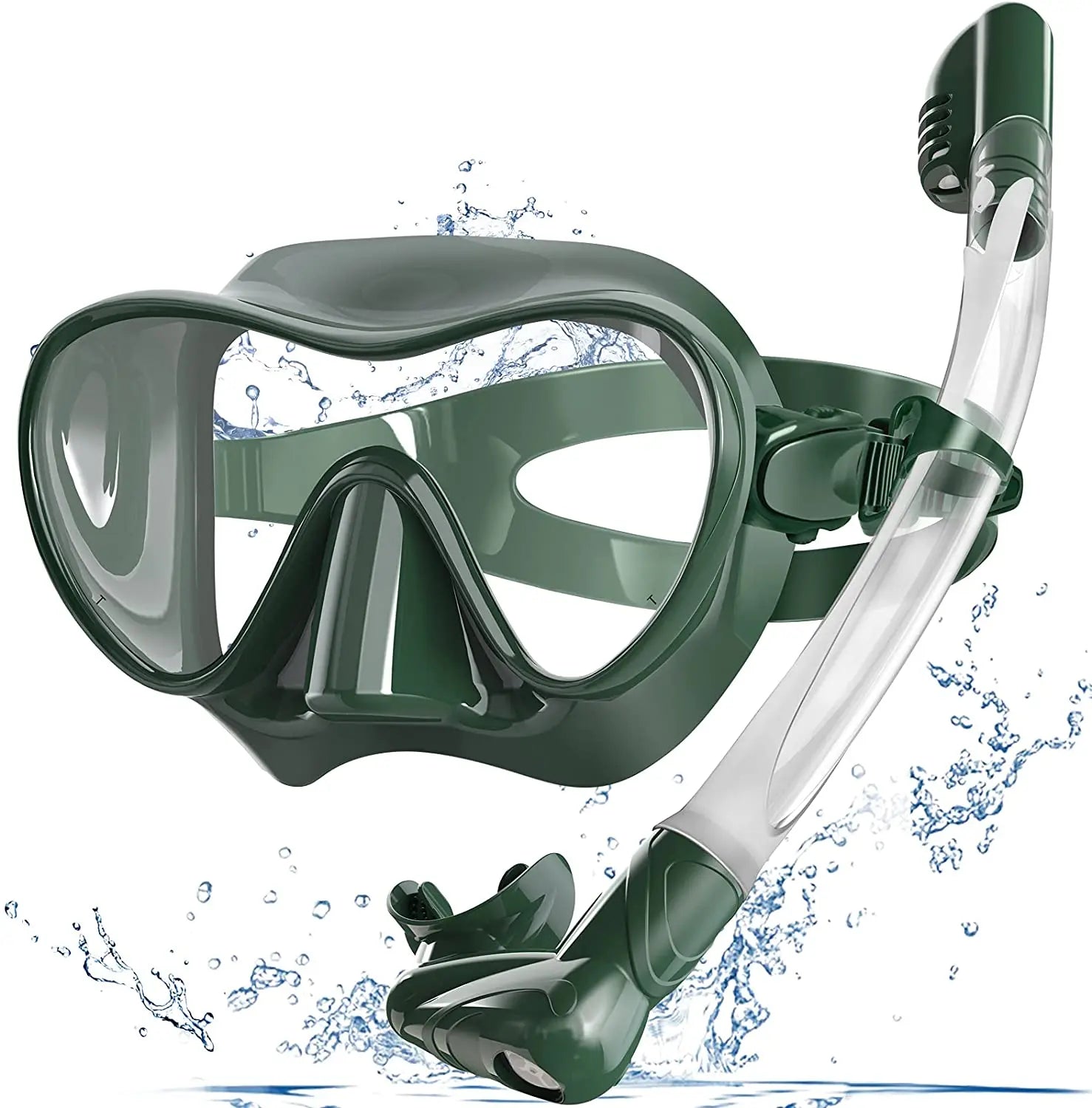 Classic Design Low Volume Frameless Anti-fog scuba Mask Diving Mask Snorkel Tube Set