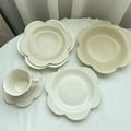 Japanese Matte Ceramic Plate Sunflower Western Dessert Plate