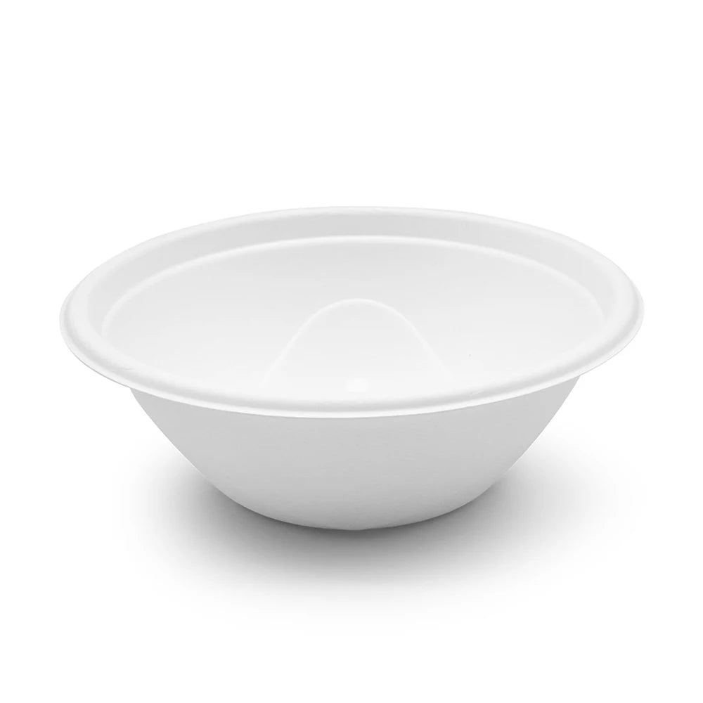Large Capacity Eco-Friendly Disposable Bowls Sugarcane Biodegradable Compostable Waterproof Greaseproof for Food-Safe