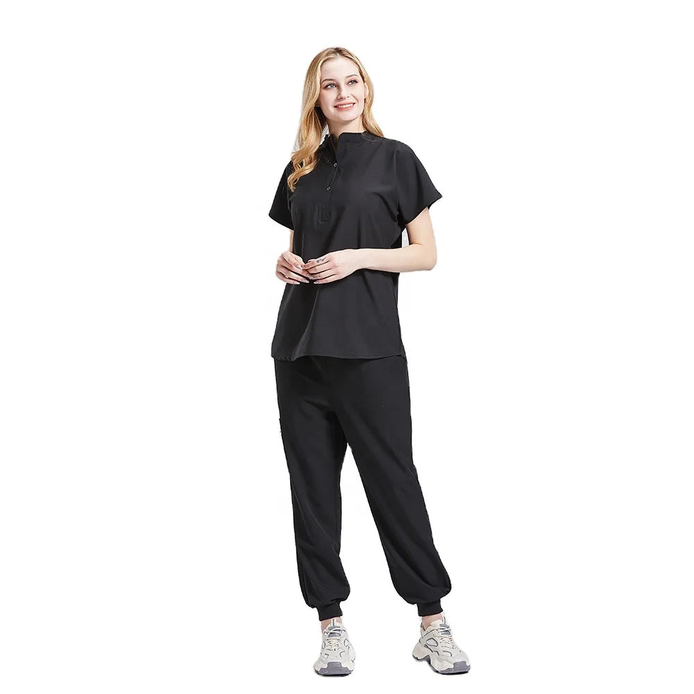 Create Your Own Scrubs Uniform Medical Nursing Scrubs Uniform Jogger Set Spandex Custom Nursing Scrubs Medical Uniforms