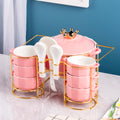 Hot Sale Food Safe Dinner Set Wholesale Home Use Kitchen Tableware Ceramic Soup Tureen Soup Pot With Bowl Set