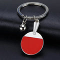 Custom Table Tennis Keychain Mini Table Tennis Racket Keyring Portable Creative Pingpong Cute Key Rings Keychain Pendant