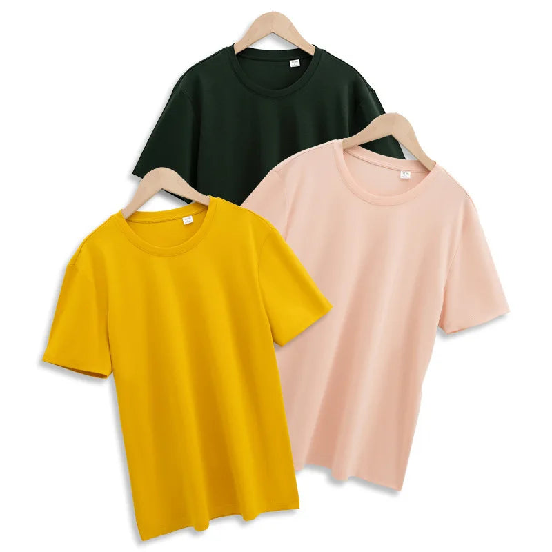 2023 Factory New Collection Cotton Blank Tshirt Premium Quality Lightweight Cotton Tshirt 190 Gsm  Cotton blend Tshirt