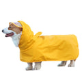 Waterproof Transparent Brim Dog Rain Poncho | Leash Hole Hooded Pet Raincoat for Small Medium Puppy Outdoor Rainwear