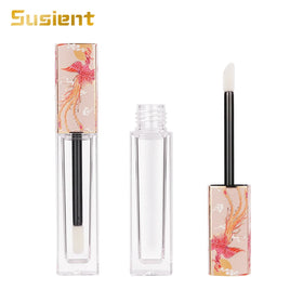 Professional Customization Rectangle 3D Printed Lip Gloss Lipstick Tube Container 6.4ml Capacity Private Label Cosmetic