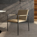 Modern Luxury Leather Dining Chairs for Dining Room Living Room for Hotel Banquet Casual Reception for Villa Bedroom Application