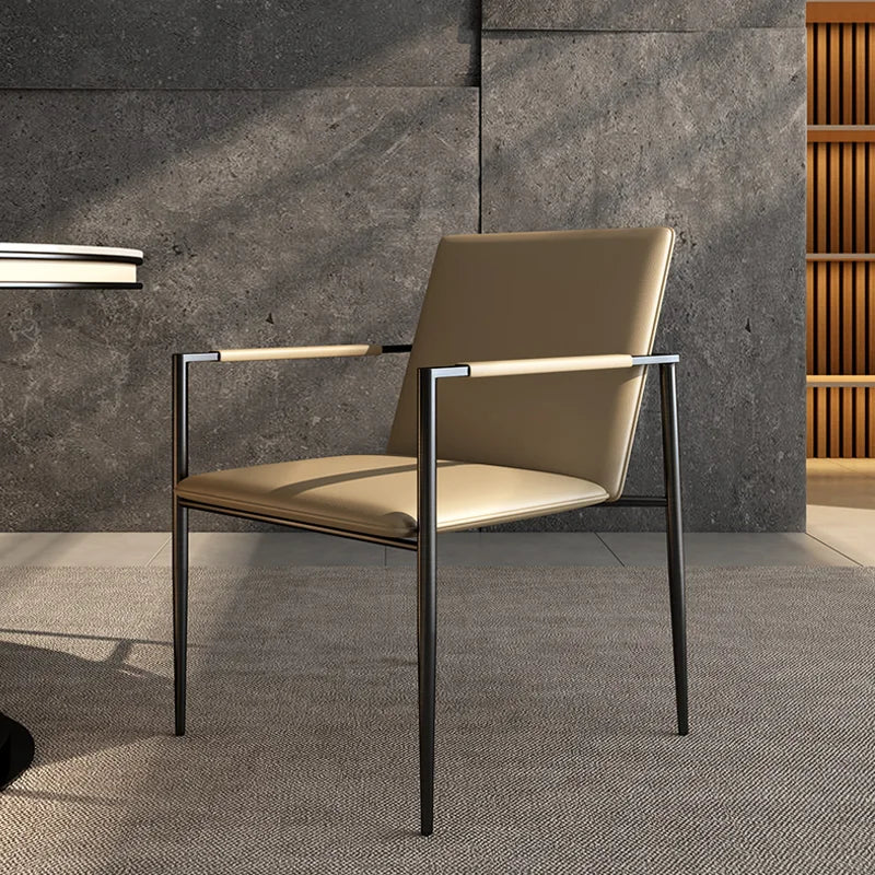 Modern Luxury Leather Dining Chairs for Dining Room Living Room for Hotel Banquet Casual Reception for Villa Bedroom Application