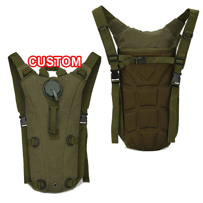OEM 2.5l/3l Outdoor Hiking Bag Camouflage Tactical Water Bag Pack Holographic Custom Hydration Backpack Bag