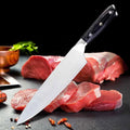 8 Inch Black Professional Chef Premium Stainless Steel Nakiri Sashimi Knife Wood Handle Sharp Eco-Friendly Ambidextrous